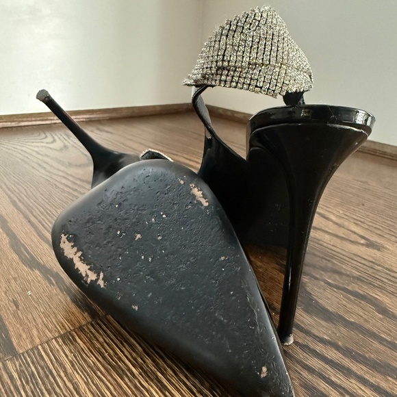 Giuseppe Zanotti Swarovski Crystal Patent Slingback Pumps — Worn Once - Picture 5 of 5